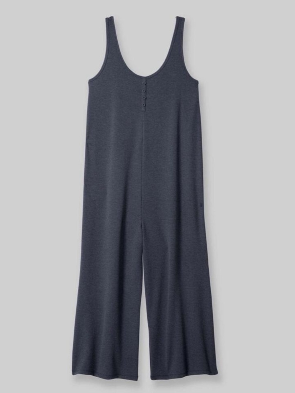 Tommy John Zen Waffle Knit Henley Sleeveless Lounge Jumpsuit Small